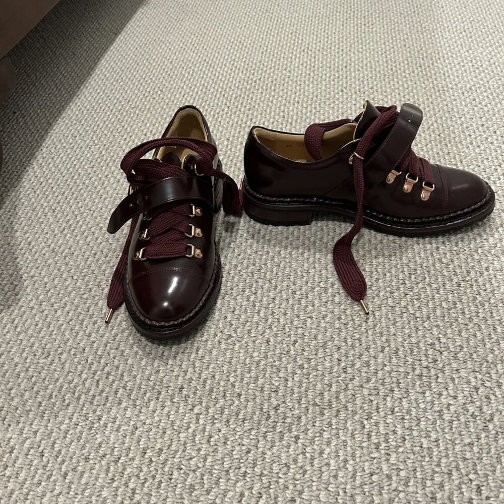 Angela Scott Burgundy Oxford shoes